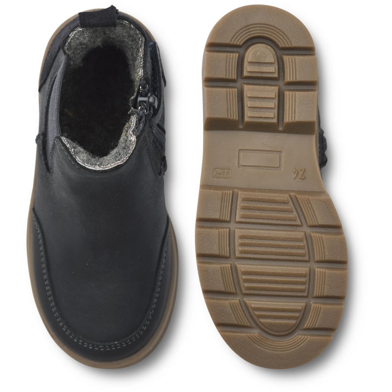 Wheat Footwear Benne Elastic Zip Tex Winter Footwear 0033 black granite