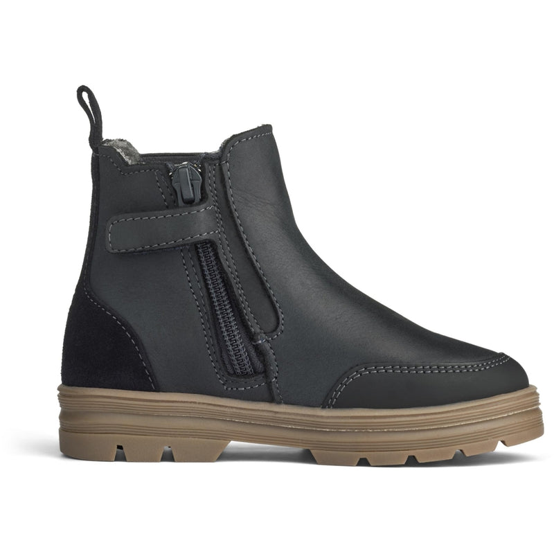 Wheat Footwear Benne Elastic Zip Tex Winter Footwear 0033 black granite