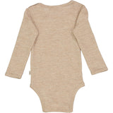Wheat Wool Body Plain Wool LS Underwear/Bodies 3204 khaki melange