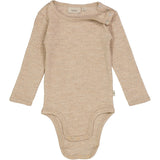 Wheat Wool Body Plain Wool LS Underwear/Bodies 3204 khaki melange
