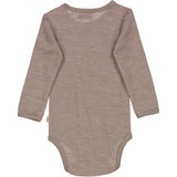 Wheat Wool Body Plain Wool LS Underwear/Bodies 3211 grey khaki melange
