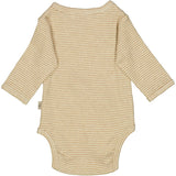 Wheat Body Wraparound LS Underwear/Bodies 9204 cartouche rib stripe