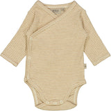 Wheat Body Wraparound LS Underwear/Bodies 9204 cartouche rib stripe