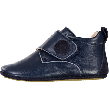 Wheat Footwear Dakota Leather Indoor Shoe Indoor Shoes 1432 navy