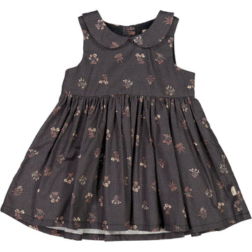 Wheat Main Dress Eila Dresses 0035 black flowers