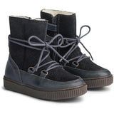 Wheat Footwear Kaya Lace Tex Bootie Winter Footwear 0033 black granite
