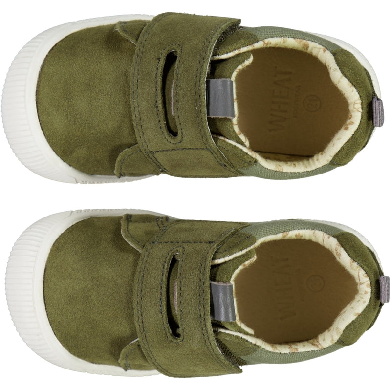 Wheat Footwear Kei velcro Prewalkers 4121 heather green