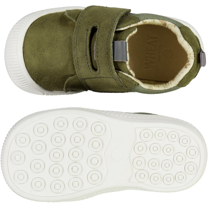 Wheat Footwear Kei velcro Prewalkers 4121 heather green