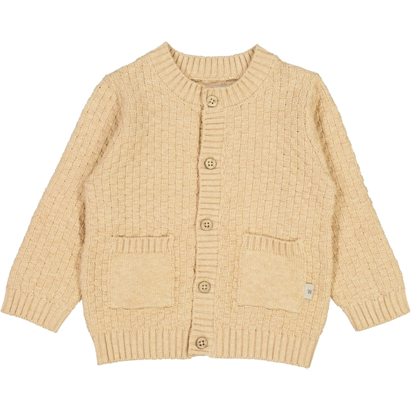 Wheat Knit Cardigan Alf Knitted Tops 9203 cartouche melange