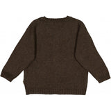 Wheat Knit Cardigan Classic Knitted Tops 3015 brown melange