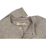 Wheat Knit Cardigan Classic Knitted Tops 3229 warm grey melange