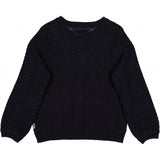 Wheat Knit Cardigan Magnella Knitted Tops 1378 midnight blue
