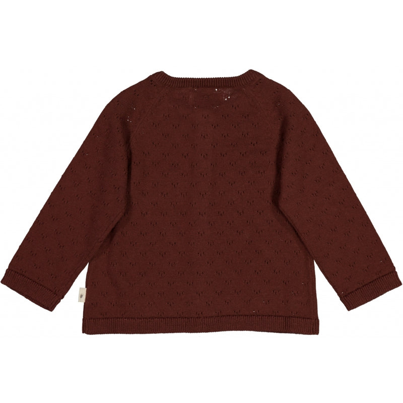 Wheat Knit Cardigan Maja Knitted Tops 2750 maroon