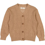 Wheat Knit Cardigan Perle Knitted Tops 3320 affogato