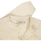 Wheat Knit Cardigan Ray Knitted Tops 1101 cloud melange