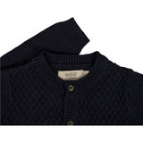 Wheat Knit Cardigan Ray Knitted Tops 1378 midnight blue