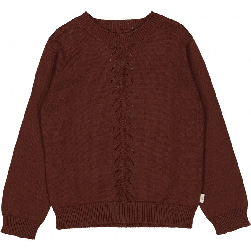 Wheat Knit Pullover Gaby Knitted Tops 2750 maroon