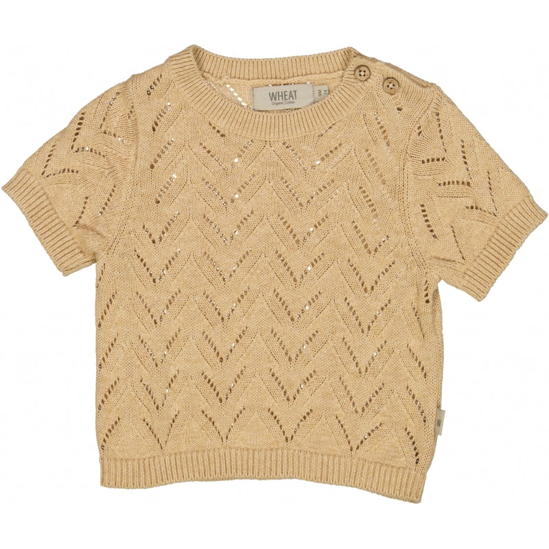 Wheat Knit Top Shiloh Knitted Tops 9203 cartouche melange