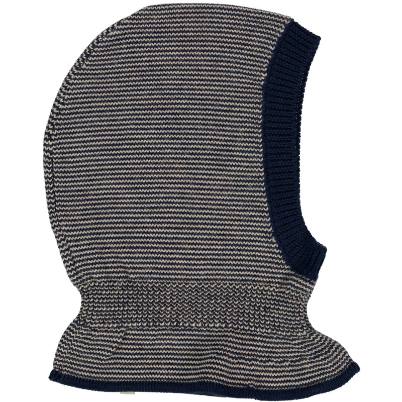 Wheat Outerwear Knitted Balaclava Ello Outerwear acc. 1433 navy stripe