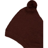 Wheat Outerwear Knitted Balaclava Pomi Outerwear acc. 2750 maroon