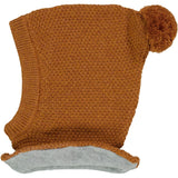 Wheat Outerwear Knitted Balaclava Pomi Outerwear acc. 3025 cinnamon melange