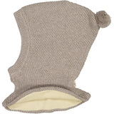 Wheat Outerwear Knitted Balaclava Pomi Outerwear acc. 3229 warm grey melange