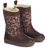 Wheat Footwear Koa High Tex Inside Zip Winter Footwear 3122 eggplant flowers