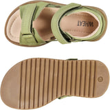 Wheat Footwear Macey open toe Prewalkers 4121 heather green