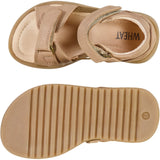 Wheat Footwear Macey open toe Prewalkers 9208 cartouche brown