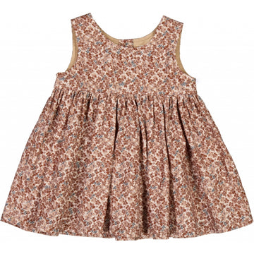 Wheat Main Pinafore Wrinkles Dresses 1359 pale lilac flowers