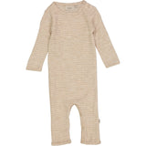 Wheat Wool Plain Wool Jumpsuit Jumpsuits 3206 khaki stripe