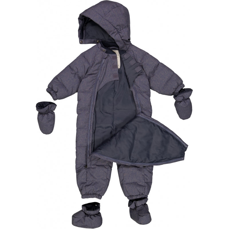 Wheat Outerwear Puffer Baby Suit Snowsuit 1118 dark blue melange
