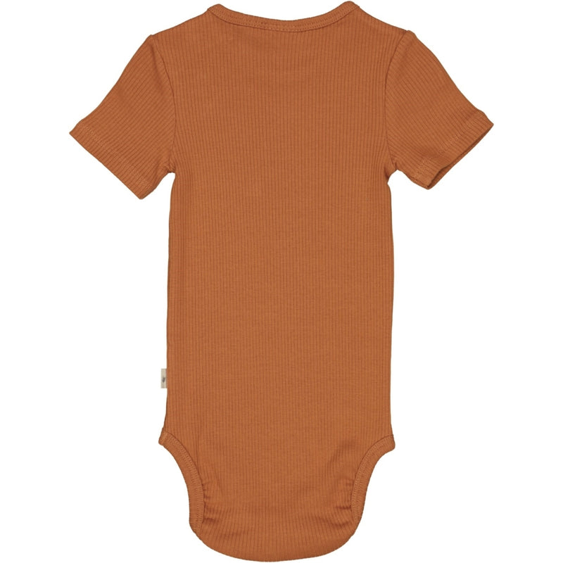 Wheat Rib Body Plain SS Underwear/Bodies 5304 amber brown