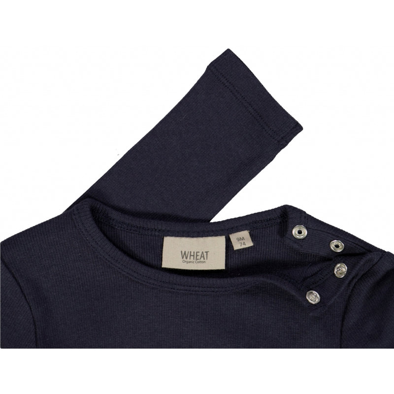 Wheat Rib T-Shirt LS Jersey Tops and T-Shirts 1378 midnight blue