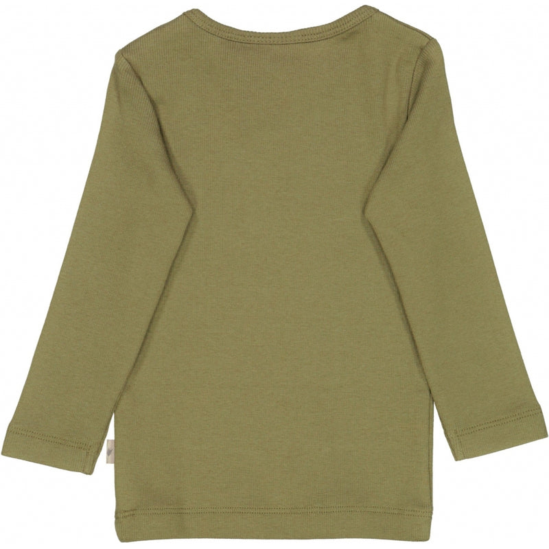 Wheat Rib T-Shirt LS Jersey Tops and T-Shirts 4099 winter moss