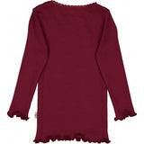 Wheat Rib T-Shirt Lace LS Jersey Tops and T-Shirts 2390 red plum