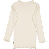 Wheat Rib T-Shirt Lace LS Jersey Tops and T-Shirts 3129 eggshell 