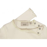 Wheat Rib T-Shirt Lace LS Jersey Tops and T-Shirts 3129 eggshell 