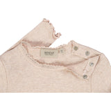 Wheat Rib T-Shirt Lace LS Jersey Tops and T-Shirts 2445 rose melange