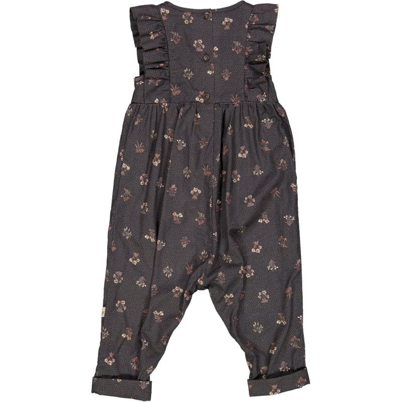 Wheat Main Romper Milia Dresses 0035 black flowers