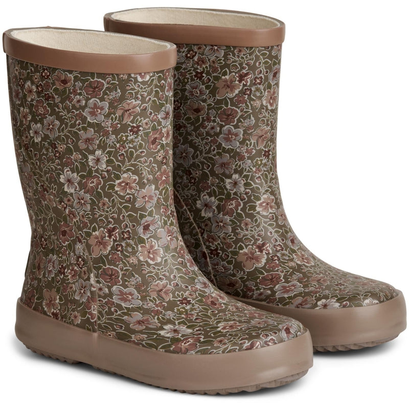 Wheat Footwear Rubber Boot Alpha Print Rubber Boots 3532 dry pine flowers