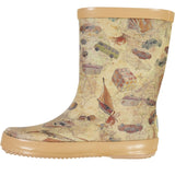 Wheat Footwear Rubber Boot Alpha print Rubber Boots 1066 holiday map