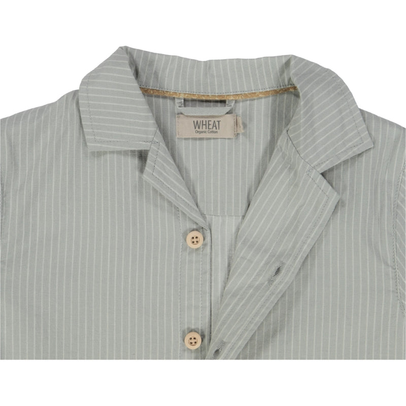 Wheat Shirt Anker SS Shirts and Blouses 4194 misty stripe