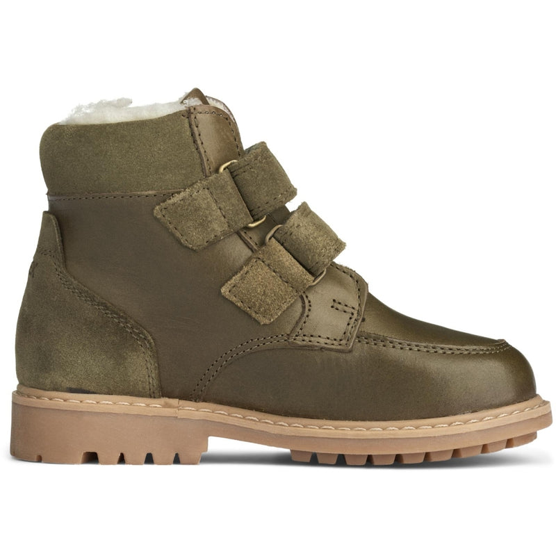 Wheat Footwear Stewie Tex Velcro Leather Winter Footwear 3531 dry pine
