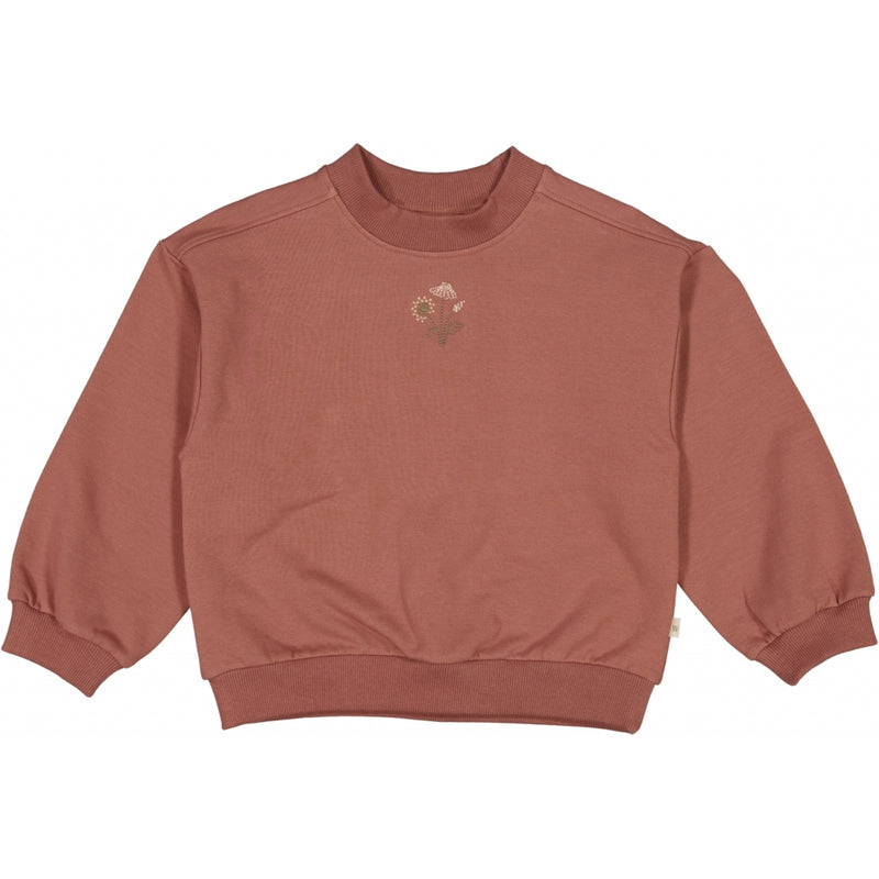 Sweatshirt Eliza Embroidery vintage rose Wheat.eu