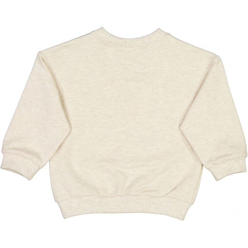 Wheat Sweatshirt Flower Embroidery Sweatshirts 3235 moonlight melange