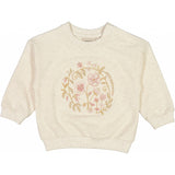 Wheat Sweatshirt Flower Embroidery Sweatshirts 3235 moonlight melange