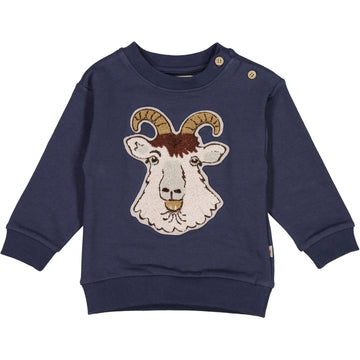 Wheat Main Sweatshirt Goat Terry Badge Sweatshirts 1451 sea storm