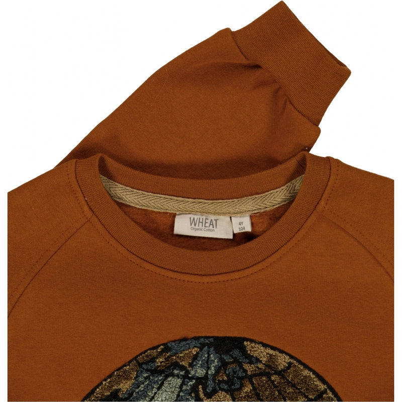 Wheat Sweatshirt Terry Globe Sweatshirts 3024 cinnamon