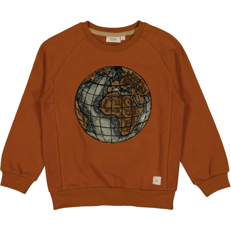 Wheat Sweatshirt Terry Globe Sweatshirts 3024 cinnamon